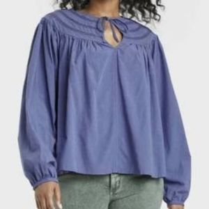 Women's plus size Universal Thread blue peasant top size XXL